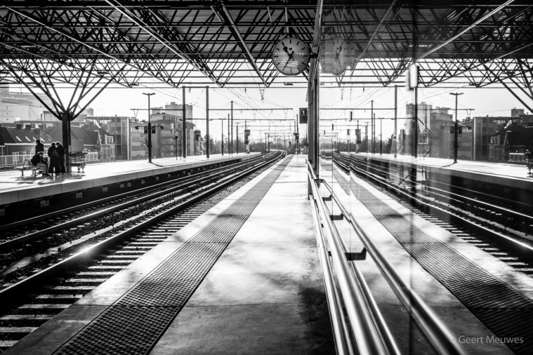 Waiting for the train