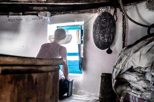 staring through the window